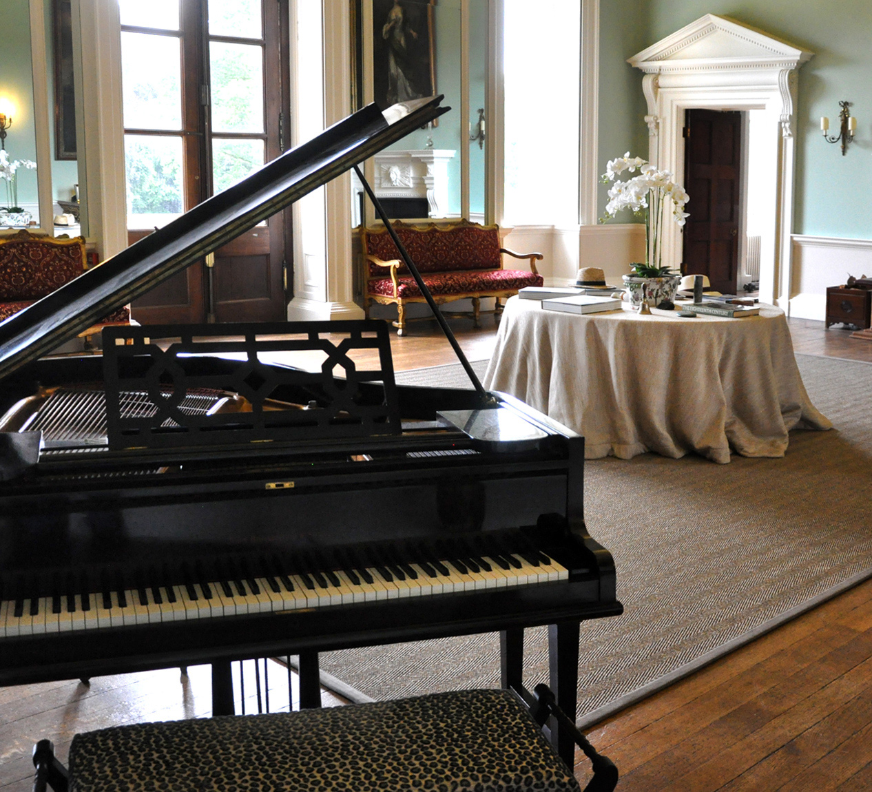Piano in the Saloon at Kirtlington Park