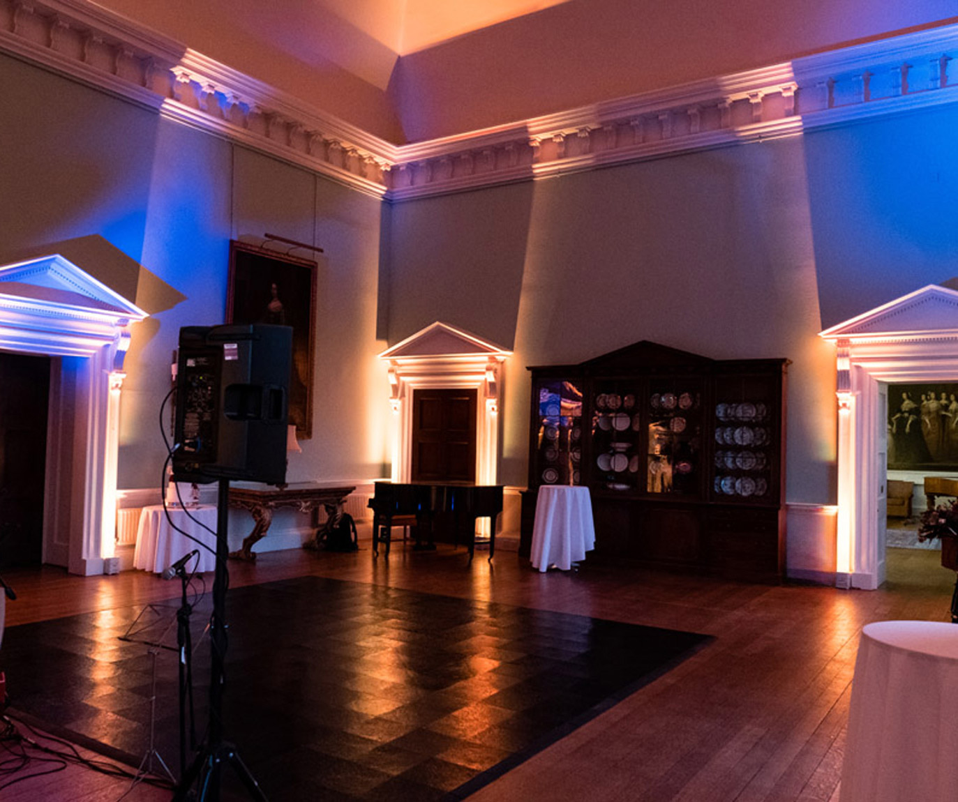 Kirtlington Park wedding ceremony in stunning country house room