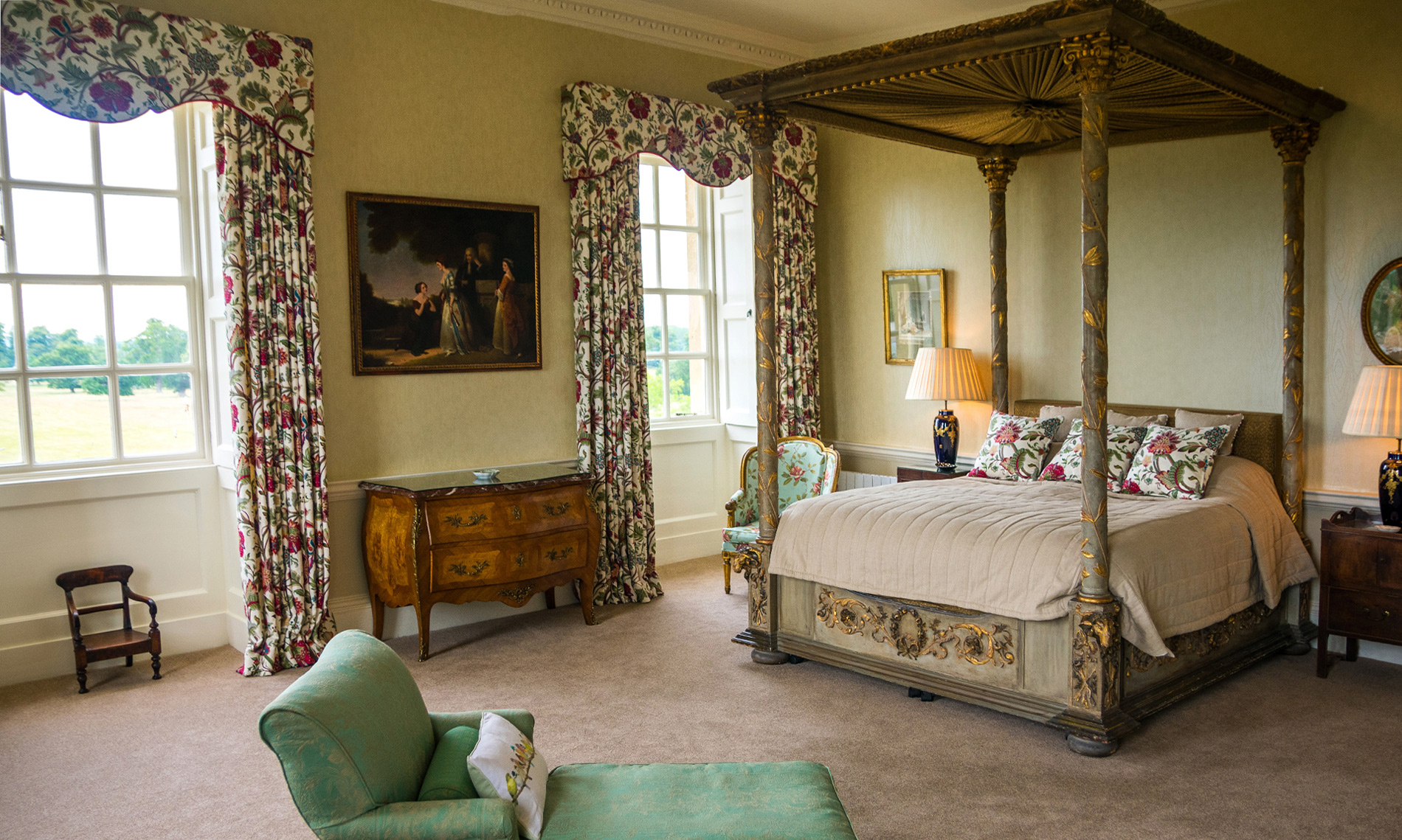 The Exeter Bedroom at Kirtlington Park